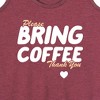 Women's - Instant Message - Bring Coffee Graphic Racerback Tank - 2 of 4