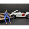 Sitting Mechanics 2 piece Figurine Set for 1/24 Scale Models by American Diorama - 3 of 3