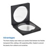 Unique Bargains ABS frames Flexible TPU film 3D Jewelry Box with Base 4 Pcs - 4 of 4