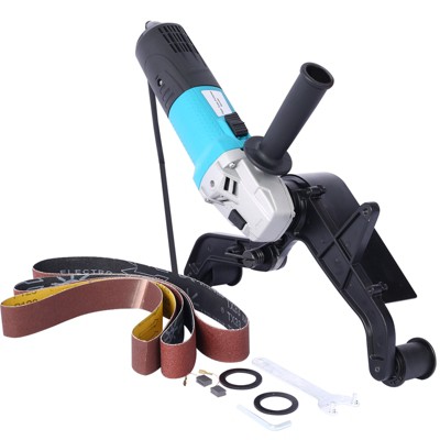 HANPURE Stainless steel Tube Belt Sander Polisher,pipe sander,belt grinder,110V 1300W with Alumina Oxide Sanding Grinding and Polishing