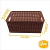 YBM Home Plastic Rattan Storage Box Basket Organizer for Bathroom, Pack of 6 - 2 of 4