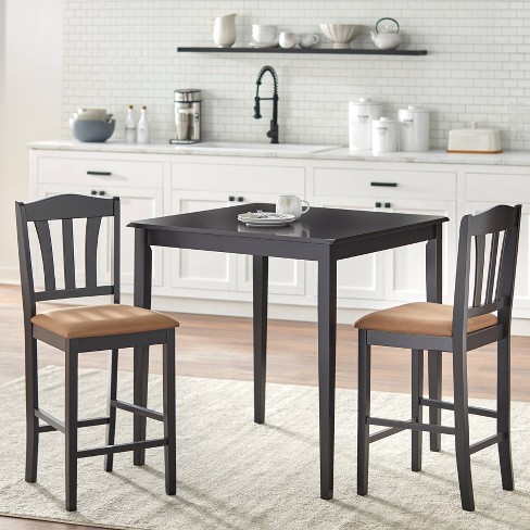 Black counter height dining table hot sale