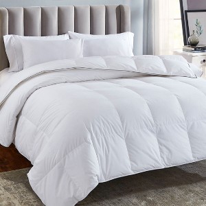 Luxury Down Comforter - Soft & Fluffy All-Season 650+ Fill Power, Fill Weight Natural Down Duvet Insert - 1 of 4