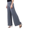 Womens Comfortable Solid Color Palazzo Pants - 24seven Comfort Apparel™ - 2 of 4