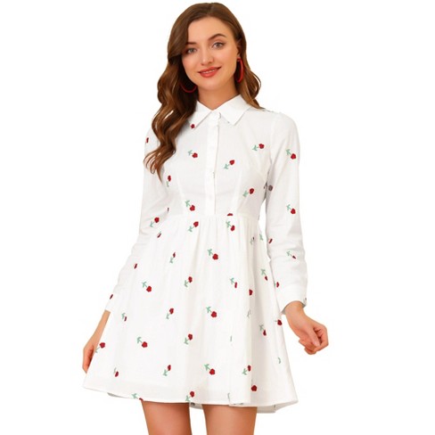 White shirt hot sale dress target