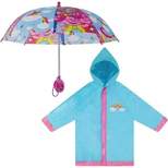 Trolls Girls Raincoat and Umbrella and Raincoat Set, Kids Ages 4-7