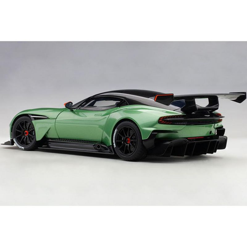 Aston Martin Vulcan Apple Tree Green Metallic with Orange Accents and Carbon Top 1/18 Model Car by Autoart, 4 of 5