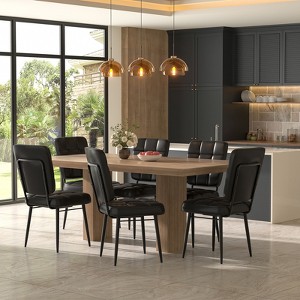 Dining Chairs Set of 2/4/6/8, Upholstered Kitchen Chairs with Thick Cushion for Dining Room - 1 of 4