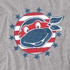 Teenage Mutant Ninja Turtles 4th Of July Headshot Adult T Shirt  Athletic Heather  X Large - 2 of 4