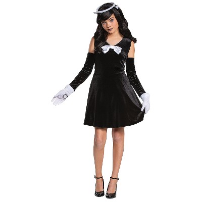 Girls' Bendy and the Ink Machine Alice Angel Costume - Size X Large - Black