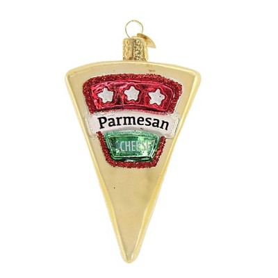 Old World Christmas 4.0 Inch Parmesan Cheese Ornament Slice Tree Ornaments