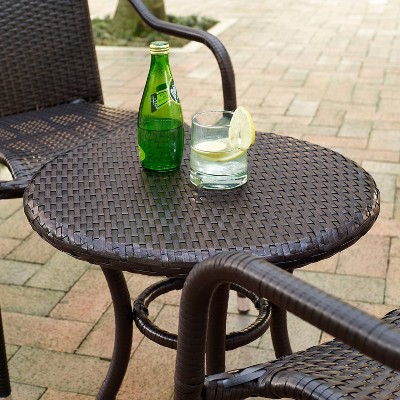 Palm Harbor Brown 3-Piece Outdoor Wicker Seating Set