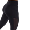Women's High-Waist Mesh Fitness Leggings - White Mark - 4 of 4