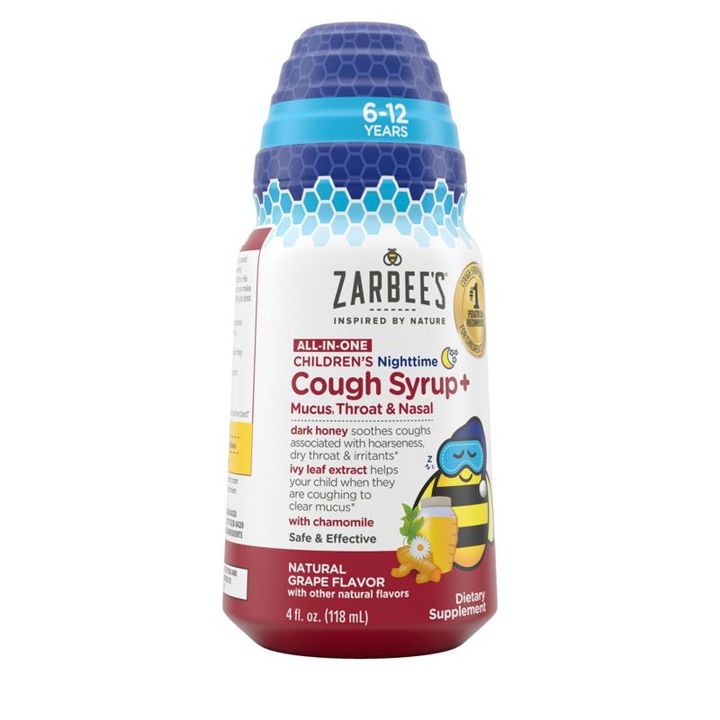 Zarbee&#39;s Kids&#39; Nighttime Cough Syrup - 4oz, 3 of 15