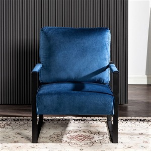 NixBex Mid Century Modern Accent Chair with Durable Square Metal Frame Armchair Comfy Chair for Living Room, Bedroom, Home Office - 1 of 4