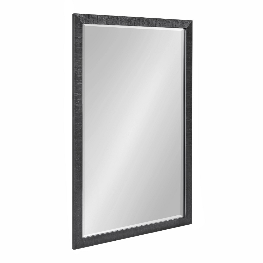 Photos - Wall Mirror 24"x36" Reyna Rectangle  Black - Kate & Laurel All Things Decor