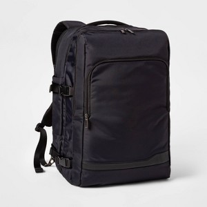 Signature Traveler Backpack Black - Open Story™ - 1 of 4