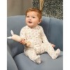 MiniMe Baby and Toddler Girls "Full Bloom" Floral Pointelle FootiePink 3 Months - 3 of 4