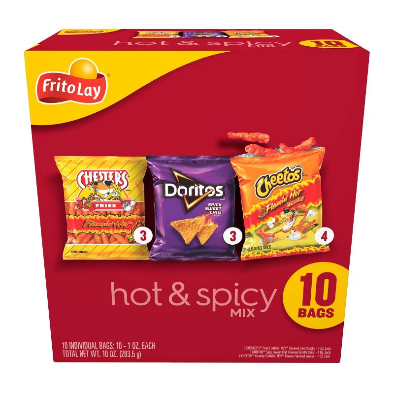 Frito Lay Snacks Hot &#38; Spicy Mix Variety - 10ct/10oz, 1 of 5