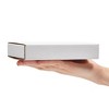 Stockroom Plus 50 Pack White Corrugated Cardboard Shipping Boxes 6x4x1, Bulk Foldable Mailers for Packaging, Packing - 4 of 4