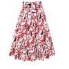 Collections Etc Tie Waist Tiered Abstract Paisley Pattern Skirt - 4 of 4