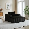 MAYEERTY 62.5" Corduroy Sponge Sofa Lounge Chair (No Assembly for Indoor Use) - 2 of 4