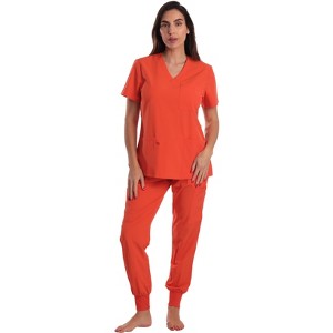 Just Love Women's V-Neck Scrub Set with Jogger Pants  Comfortable and Stylish Medical Uniform - 1 of 3