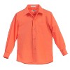 Gioberti Boy's Long Sleeve Dress Shirt and Plaid Tie Accessories Set - 3 of 4