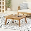GDFStudio Hiland Outdoor Acacia Wood Coffee Table, Teak - 2 of 4