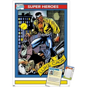 Trends International Marvel Trading Cards - Luke Cage Unframed Wall Poster Prints - 1 of 4