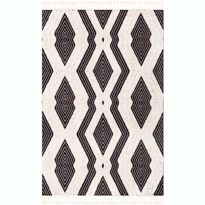 Mark & Day Le Moule Rectangle Woven Indoor Area Rugs Black/Ivory