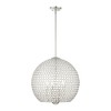Livex Lighting Cassandra 4 - Light Pendant in  Brushed Nickel - 4 of 4
