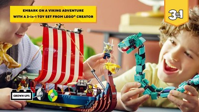 LEGO Creator Viking Ship and the Midgard Serpent - Model