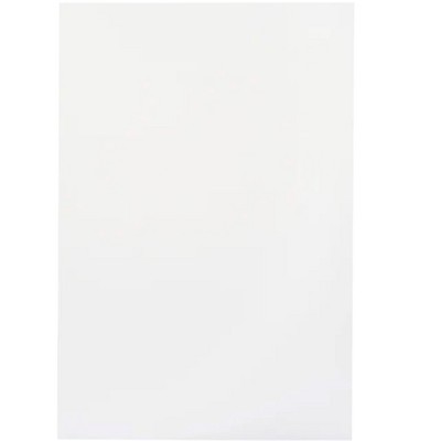 School Smart Folding Bristol Board, 12 x 18 Inches, White, Pack of 100