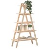 vidaXL Shelf Natural wood Solid pine wood Medium Appealing Design - 2 of 4