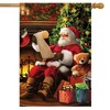 Naughty or Nice Christmas House Flag Santa Claus 28" x 40" Briarwood Lane - 2 of 4