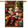 Naughty or Nice Christmas House Flag Santa Claus 28" x 40" Briarwood Lane - image 2 of 4