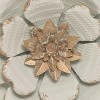 White Metal Layered Flower Wall Décor - Foreside Home & Garden - 4 of 4