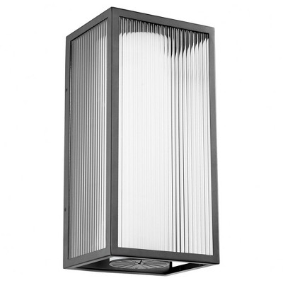 Quorum Lighting Maestro LED Outdoor Wall Mount, 3 Lights, Noir Finish
