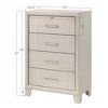 31.5" Wood Contemporary 4-Drawer Chest dressers with Clean Lines and Charcoal Finish - 4 of 4