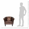 VidaXL Tub Chair Brown Faux Leather - 4 of 4