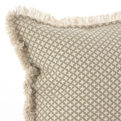 Moroccan Tile Embroidered Cotton Kids' Throw Pillow Set