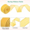 Unique Bargains Burlap Wired Edge Durable Thick Fabric Ribbons for DIY Crafts 1 Pc - 2 of 4