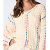 Women's V Neck Sweater - Peach Love - 4 of 4