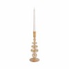 Glass Taper Candle Holder - Elegant Modern Boho Glass Candle Stand for Home, Office, Bedroom, or Living Room - 2 of 4