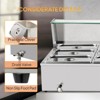 Winado 96 Qt. 1500W Electric Countertop Stainless Steel Buffet Server with 12-Pan - 2 of 4