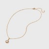 Round Cubic Zirconia Stone Pendant Necklace and Earring Set - Silver: Iron, Glass, Brass, Zinc Materials - 2 of 4