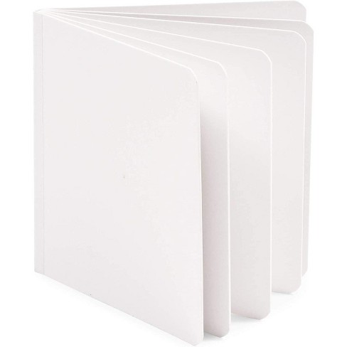 5 X5 White Hardcover Blank Book With 6 Pages For Travel Journals Students Sketches And Children S Writing Target