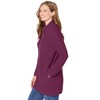 Woman Within Plus Size Zip Front Shaker Cardigan - 4 of 4