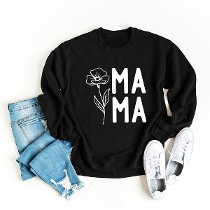 Simply Sage Market Women's Graphic Sweatshirt Mama Flower - 1 of 2